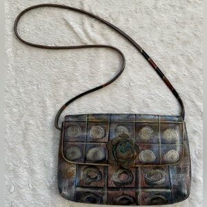Jane Yoo Vintage Hand Painted Wearable Art Bag NWOT